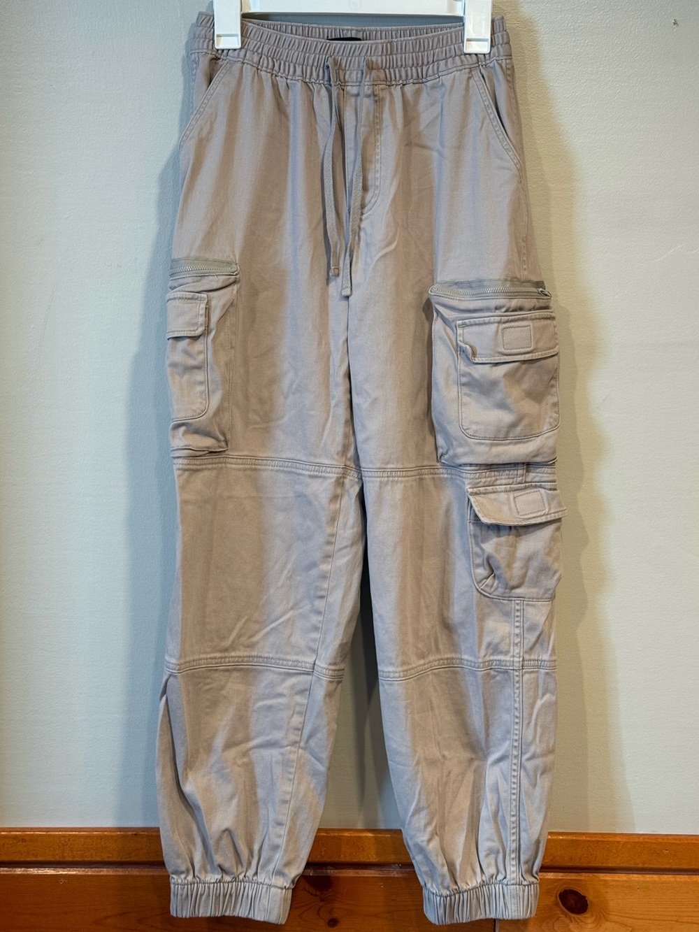 Aeropostale High-Rise Cargo Joggers Khaki Tan Sporty Athleisure Women’s XS